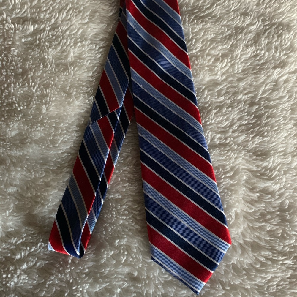 Chaps Red, White & Blue Silk Tie